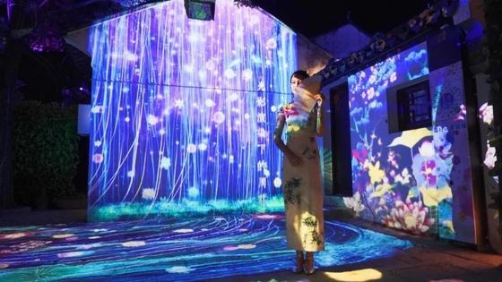 Dmx Sahne LED Efekt Gobo Işık 200w Kültürel Turizm Pazarı Tema Parkı