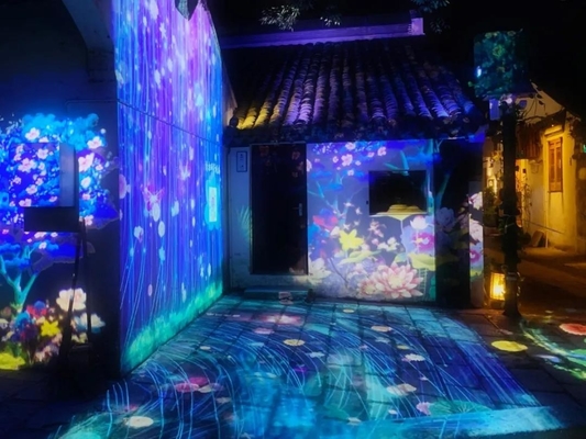 Dmx Sahne LED Efekt Gobo Işık 200w Kültürel Turizm Pazarı Tema Parkı