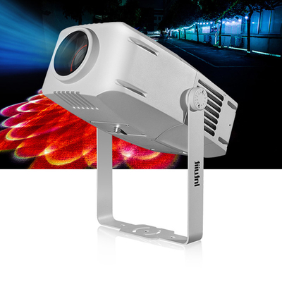 Yüksek parlaklık 200W su geçirmez IP65 LED GOBO zoom fonksiyonu projektör binadaki dış projeksiyon ışığı
