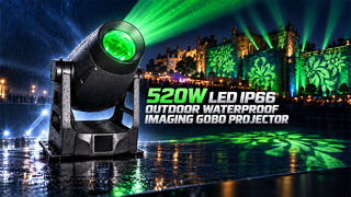 520W LED Görüntüleyici Projektör IP66 Dış Mekan Gobo Projektör