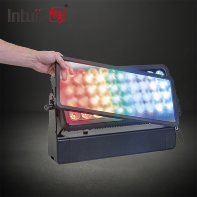 Dış 40 * 10W RGBW LED Şehir Renkli Işığı Çamaşır Çamaşır Efekti Su geçirmez Duvar Çamaşır Fırlatma Işıkları IP65 DMX512 Kontrol Modu