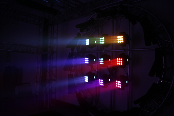 IP20 LED Sahne Işık Piksel 9 * 10W 4'ü 1 Arada RGBW LED Hareketli Matris Işın Etkisi DJ Aydınlatma