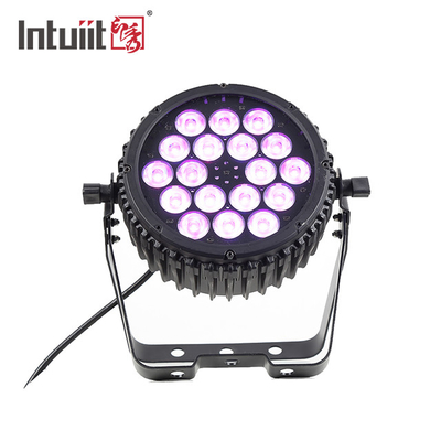Yüksek Güçlü Alüminyum LED Par Can Sahne Işıkları 18pcs 3W İnce Sahne Aydınlatma Par