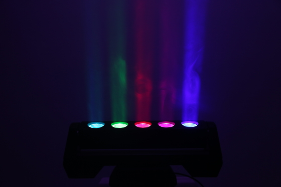 Strobe Zoom Yıkama Işını Piksel Hareketli Baş Işık Led Bar Dmx Konser 10W * 6PCS 4 In1
