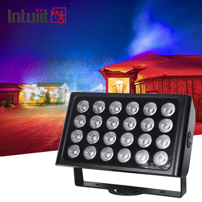 160w Açık Sahne Led Taşkın Işık 24pcs * 10w Rgbw 4'ü 1 Arada Led Taşkın Işık