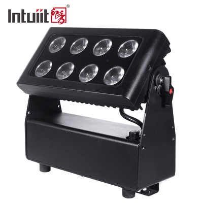 Tematik park için IP65 8x15w 4in1 LED şehir rengi açık hava yıkayıcı batarya sel ışığı