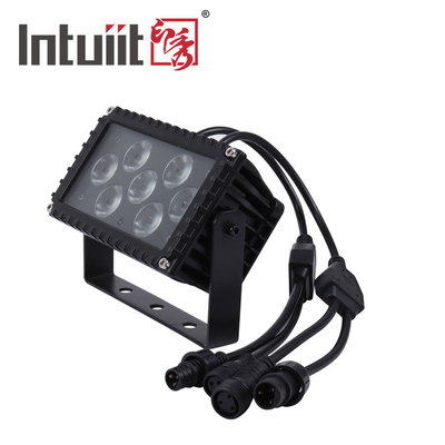 7x3W LED Dışarıdaki IP66 Ölçme Alüminyum Mimarlık Projeksiyonu Sel Işığı Cephe Işığı