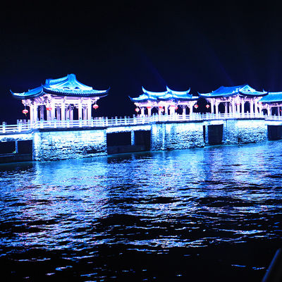 Su geçirmez 400W Özel Logo Reklam Döner Gobo Projector Işık Dış Reklam Işıkları