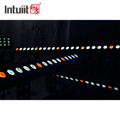 15*10Watt Dış Bina IP65 Su geçirmez Sert Çubuk Pixel DMX512 RGBWA-UV 6IN1 LED Duvar Yıkama Işığı