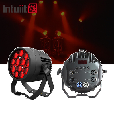 12x10W RGBW 4in1 Dışarıdaki IP65 Su geçirmez Ağır Alüminyum Yatay Led Par Işık
