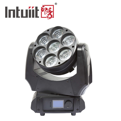LED Hareketli Baş Işığı 7x40w RGBW 4in1 Sharpy Beam With Zoom Wash Sahne Işığı DJ Işıkları