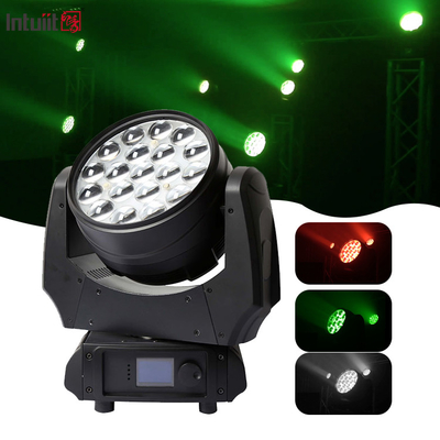 LED Hareketli Baş Fenerleri Yıkama Zoom 19X10W RGBW 4 in 1 LED Zoom Yıkama Hareketli Baş Dj Disko Sahne Işığı