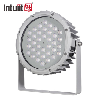 72w RGBW DMX512 Su Geçirmez Led Taşkın Işık Dış Peyzaj Bahçe Yuvarlak Sahne Par Işığı