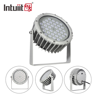 72w RGBW DMX512 Su Geçirmez Led Taşkın Işık Dış Peyzaj Bahçe Yuvarlak Sahne Par Işığı