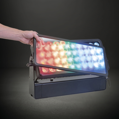 Bina Dışarı LED 40X10W 4in1 Pixel Sel Duvar Yıkayıcı IP65 Su geçirmez Şehir Renkli Işık