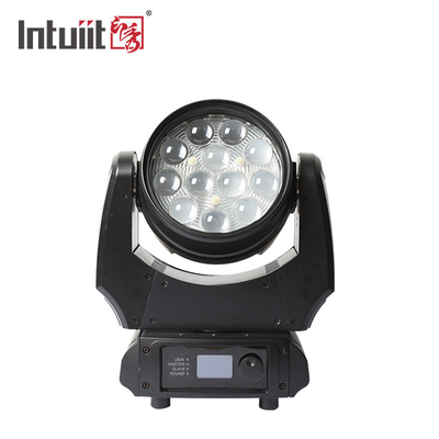 LED RGBW 4in1 sahne ışıkları hareketli baş gece kulübü DJ Sahne 12X10W LED ışık LED hareketli baş yıkama