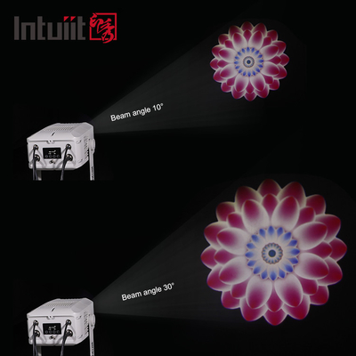 100W Dış Reklam LED Gobo Logo Projektoru Işık Döner Su geçirmez DMX512 Kontrol Alüminyum Çizgi Projektoru IP65