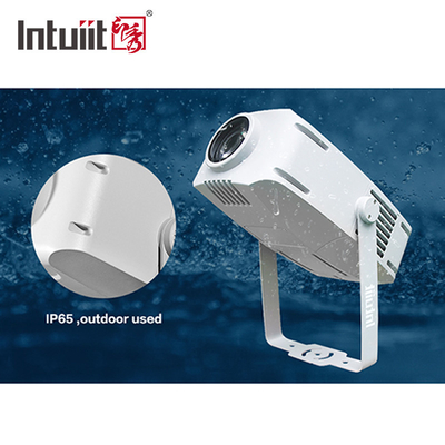 Özel Logo Dış Cephe Işıkları IP65 Su geçirmez 200W Led RGBW Döner Gobo Projeksiyonu Gobo Işık