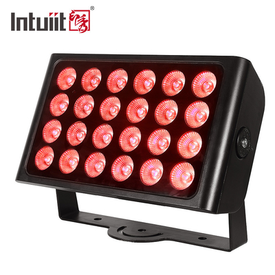 Su geçirmez 24pcs 160w LED Fırtına Işığı RGBW 4 In 1 Şehir Renkli Işık 24*10w Dış LED Duvar Yıkamacı Sahne Işıkları