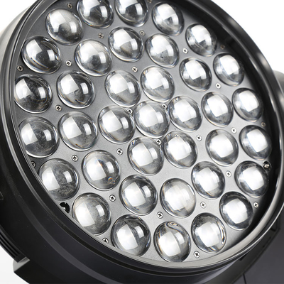 37x10W RGBW 4in1 Led Yıkama Sahne Işığı DMX Profesyonel Dj Işıkları 370W Zoom Parti için Hareketli Baş Işığı
