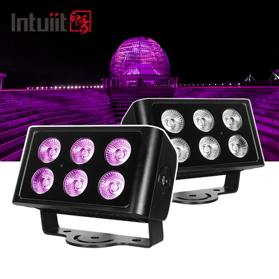 6x5W 4in1 dış mekan dmx rgbw IP65 led duvar yıkayıcı led sel ışığı
