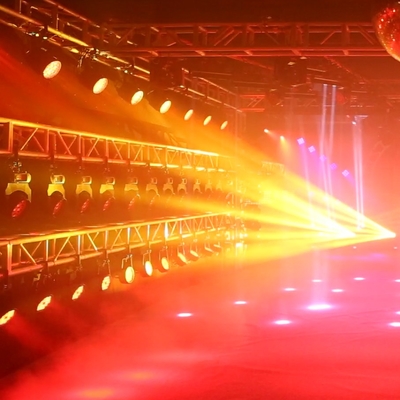 37x10W Zoom Beam Wash Sahne Işıklandırma Efekti için Hareketli Baş Işığı RGBW 4in1 LED ve DMX Kontrolü ile Dj Disko ve Gece Kulübü