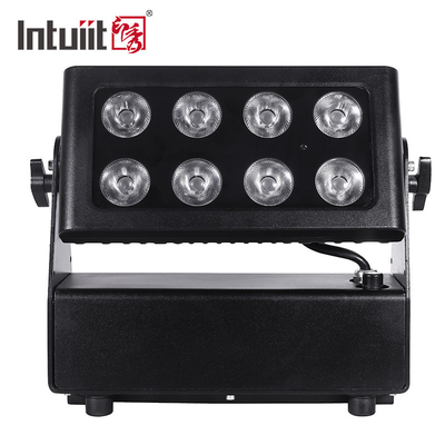 Su geçirmez Pil ile çalışan Şehir Renkli Yıkama Işıklandırma Projekör 8X15W RGBW LED DMX512 Kontrol led sahne ışıkları