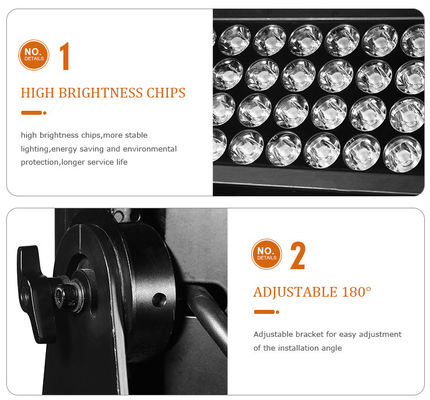 IP65 1500w Rgbw 4'ü 1 Arada Led Şehir Rengi Su Geçirmez Led Duvar Yıkama Aydınlatma Sahne Işıkları Led Dış Mekan Yıkama Işığı