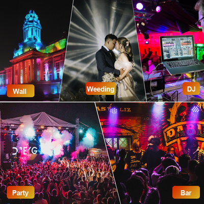 16x5W RGBW 4in1 LED DJ Yıkama Bar Işık Duvar Yıkama Disko Sahne Işık Ekipmanı