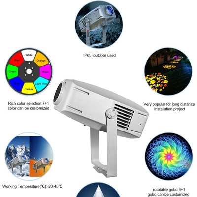 Gobo Projector Reklam Işıkları 400W LED İşaret Duvar Projeksiyon Lampu Dış Su geçirmez Ip65