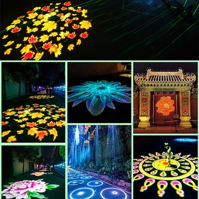 LED Logo Projekörleri Işık Su geçirmez Logo Noel Işıkları Dışarıda IP65 Reklam Gobo Projekörü