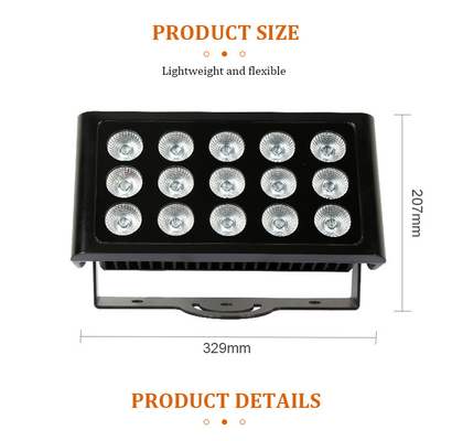 Dışarıdaki 80W IP65 Square DMX RGBW LED Fırtına Işığı