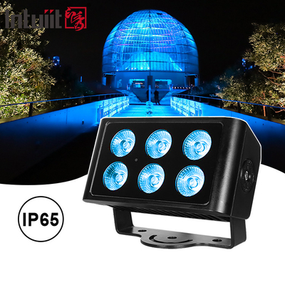 6x5W 4in1 RGBW LED DMX Duvar yıkama lambaları IP65 açık hava LED şehir renk ışığı Sahne Performansı DJ Parti Işığı