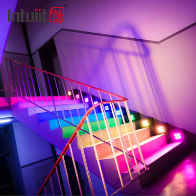 4*12W 4-in-1 RGBW Dj Düğün Pil Enerjisi LED Yukarı Işığı WIFI Kablosuz disko Sahne Işıkları