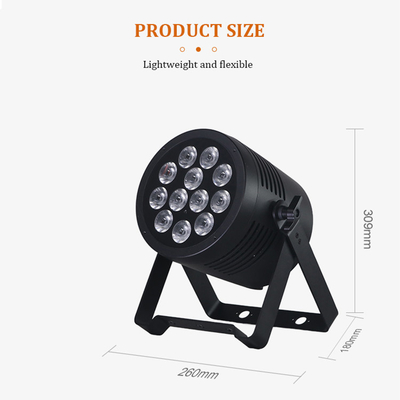 Su geçirmez LED Par Işık 12x20W RGBWAUV 6in1 IP65 Par LED Sahne Işığı Dış Su geçirmez LED Par Işık