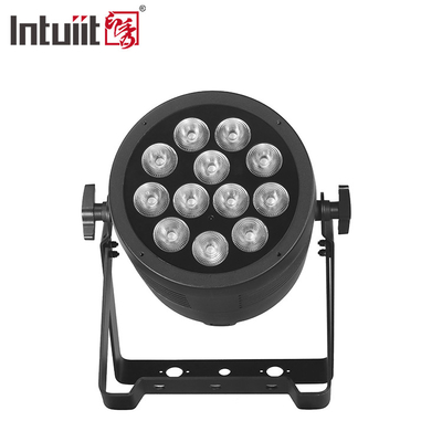 IP65 Su geçirmez Dış DJ Sahne Işıkları 12x20W RGBWA UV 6in1 Alüminyum LED Par DMX512 ile Sessiz Disko Yıkama Etkisi