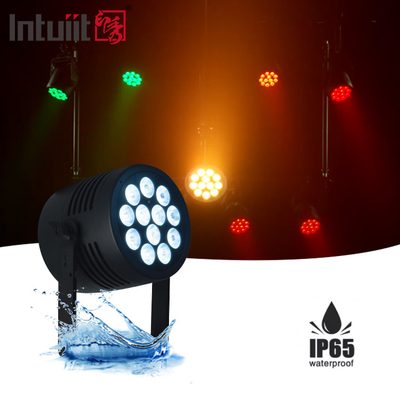 Su geçirmez 12x20w RGBWA UV 6IN1 LED Par Işık Dışarıdaki IP65 DMX512 Par