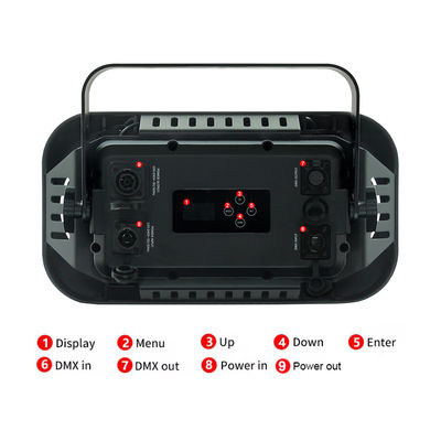 2 Eyes LED Blinder Strobe Wash DJ Spotlights DMX 200W Serin Sıcak Beyaz Seyirci Işığı Kilise Alanı için