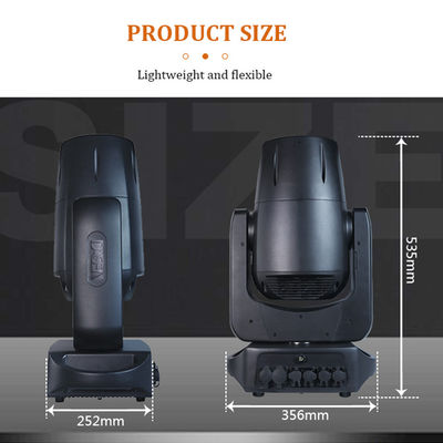 100W Lazer Işık Kaynağı Özel Aşama Prizma Lazer Işığı 100w DMX512 Kontrollü Işık Hareketli Baş Lazer Işık IP66