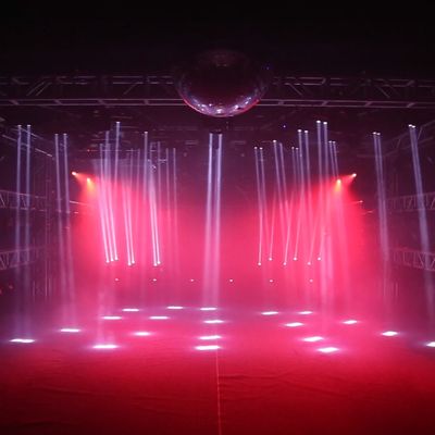 DJ Parti Işığı 37*10W RGBW Quad 4 in 1 LED Hareketli Baş Yıkama Zoom