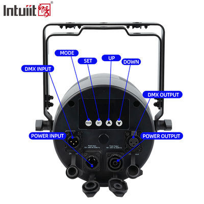 12*20W RGBWA+UV 6in1 LED Par Light IP65 Dış Su geçirmez DMX512 Düğün DJ partisi için sahne aydınlatması
