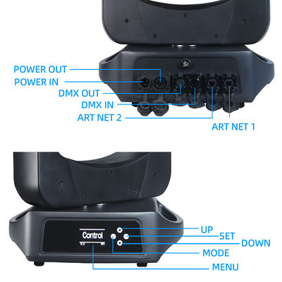 IP66 Su geçirmez 200W LED ışın hareketli baş ışığı DMX512 Kontrol