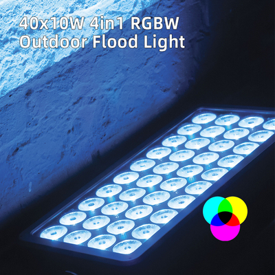 IP65 40x10W RGBW LED Şehir Sahne Işığı Dış Mekan Bina Projeksiyon Sel Mimari Aydınlatma