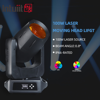 100W CMY Lazer Işığı Başlık Sahne Işığı Hareketli Başlık Işık IP66 Su geçirmez
