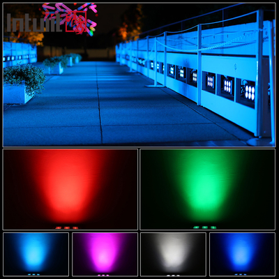 6x5W RGB RGBW Dış LED Duvar Yıkama Işığı IP65 Sel Körü Strobe