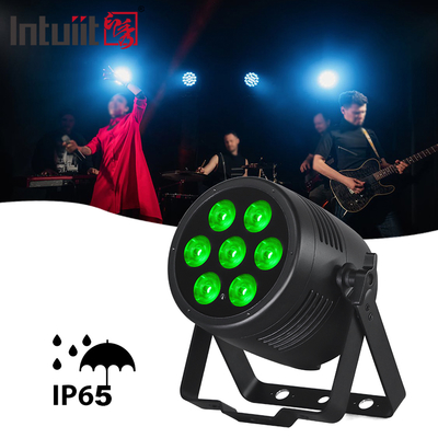 7*20W 6'sı 1 Arada LED Dış Mekan IP65 Su Geçirmez RGBWA-UV DMX 512 Kontrollü Par Işığı