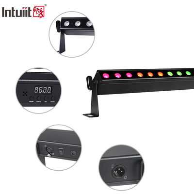 IP20 Kablosuz 12x2W 0.5m 4in1 Pil ile çalışan Led Duvar Çamaşırhane Işıkları Sahne Işığı