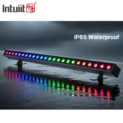 Ticari Dış Mekan Aydınlatması için RGBW Efektli IP65 Su Geçirmez 24x2W DMX512 LED Duvar Yıkama Işığı