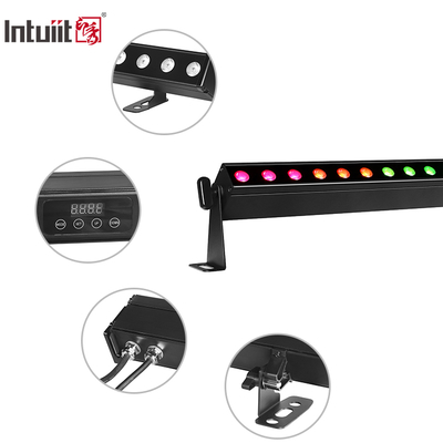 Ticari Dış Mekan Aydınlatması için RGBW Efektli IP65 Su Geçirmez 24x2W DMX512 LED Duvar Yıkama Işığı