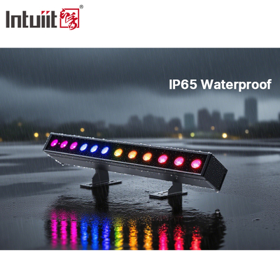 IP65 Pil Güçlü Led Duvar Yıkama 12 adetx2W Rgbw 4'ü 1 Arada Led Bar Işık Dış Mekan için
